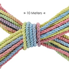 Ouch - Bondage Rope 10m - Pastel Rainbow photo