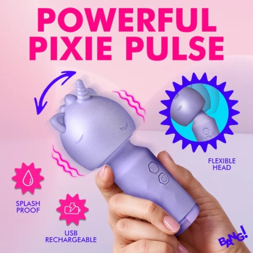 Bang! - Unicorn Mini Wand Vibrator - Purple 照片