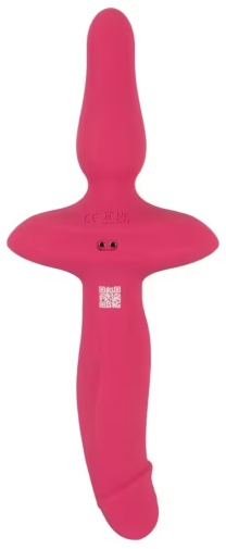 Couple Choise - 2in1 Vibrator w Butt Plug - Pink 照片