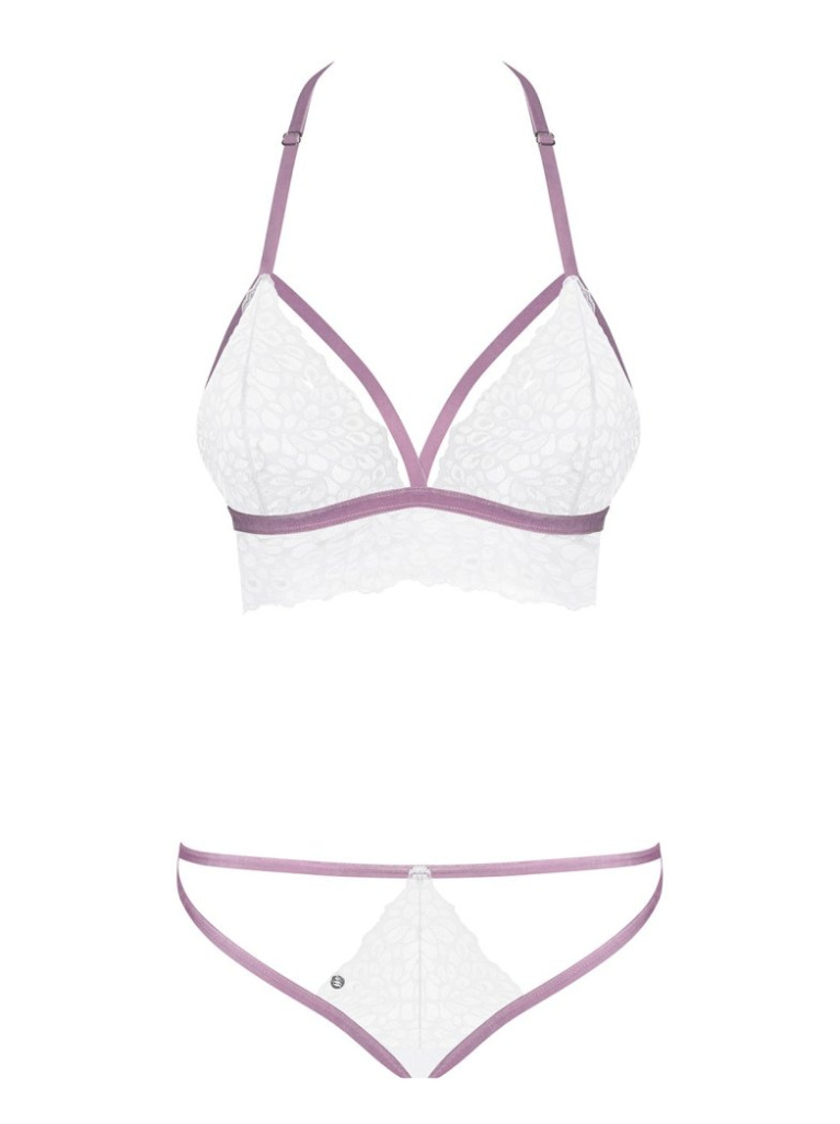 Obsessive - Lilyanne 2-pcs Set - White - L/XL photo