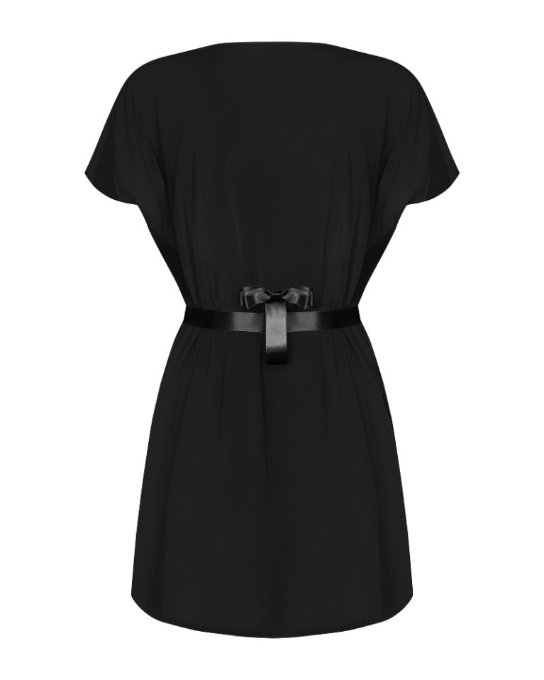 Obsessive - Diyosa Peignoir - Black - XXL photo