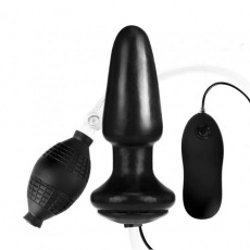 Lux Fetish - 4'' Inflatable Vibrating Butt Plug photo