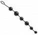 Master Series - Serpent 6 Silicone Beads of Pleasure - Black photo