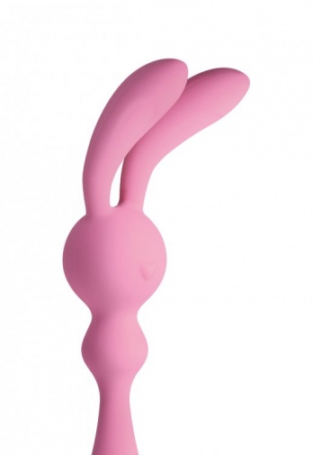 Frisky - Bunny Rocket Silicone Vibrator - Pink photo