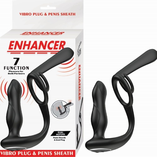 Nasstoys - Encancer Prostate Massager w Cock Ring - Black 照片