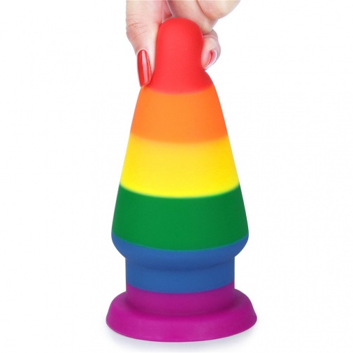 Lovetoy - 6" Prider Anal Plug - Rainbow photo