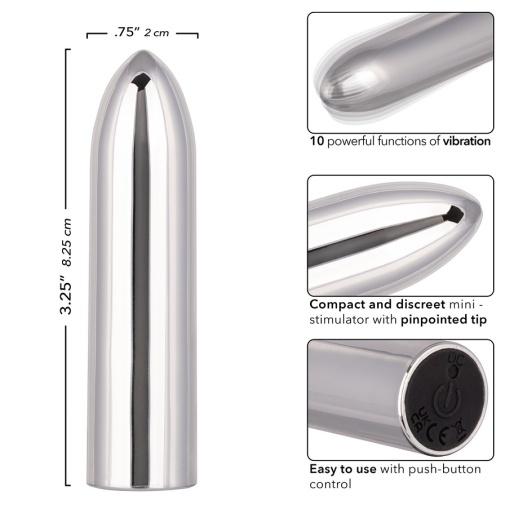 CEN - Turbo Buzz Classic Vibro Bullet - Silver photo