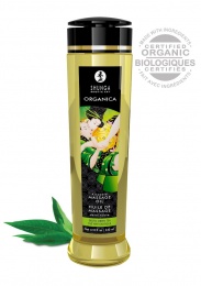 Shunga - Organica Kissable Massage Oil Green Tea - 240ml photo