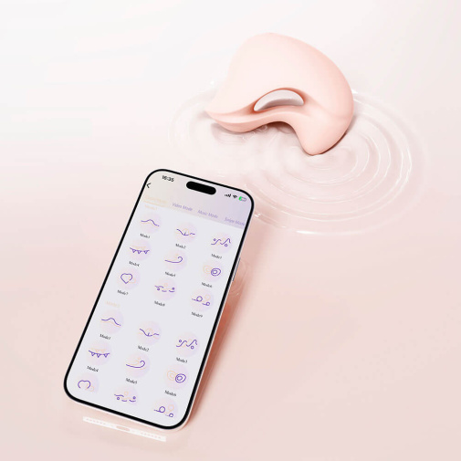 Zalo - Mochi APP Dual Head Vibro Massager - Ivory White  photo