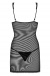Amanta knows what’s the best! This elegant and sexy chemise ... Obsessive - Amanta Chemise & Thong - Black - XXL photo-4