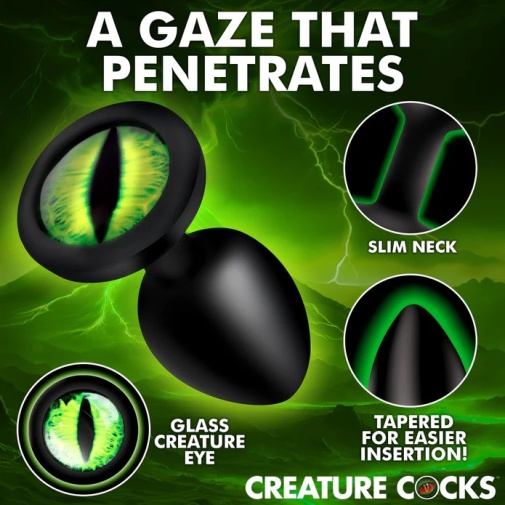 Creature Cocks - Green Eye Plug S - Black 照片