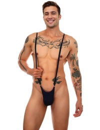 Ohyeah - Men Adjustable Strappy Underwear - Black photo