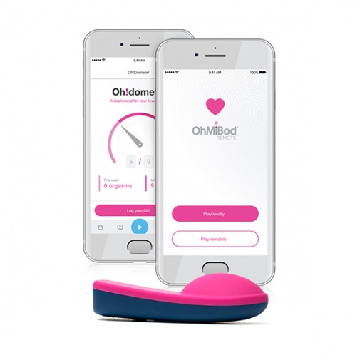 OhMiBod - BlueMotion App Controlled Nex 1 震动器 (第二代) - 蓝色/粉红色 照片