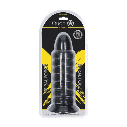 Ouch - Spiral Force Anal Plug - Black photo