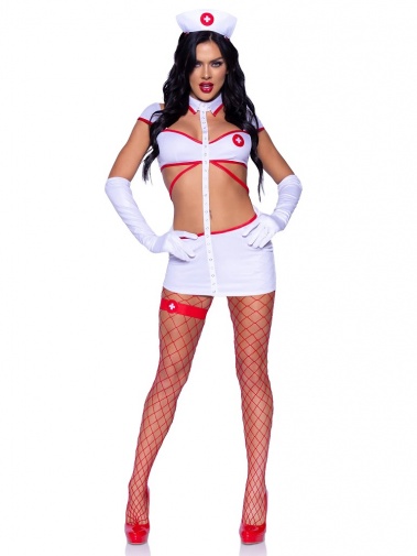 Leg Avenue - Heartstopping Nurse Costume - White - M photo