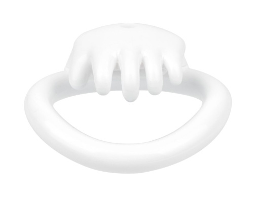 FAAK - Hand Shaped Resin Chastity Cage - White 照片