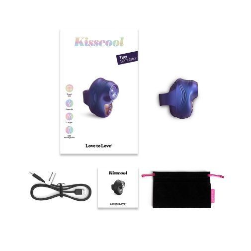 Love to Love - Kisscool Tapping Vibrator - Indigo photo