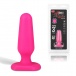 Hustler - Seamless Silicone Butt Plug 3″ - Hot Pink photo