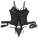 Ohyeah - Hollow Out Restraint Teddy - Black - 5XL photo-4