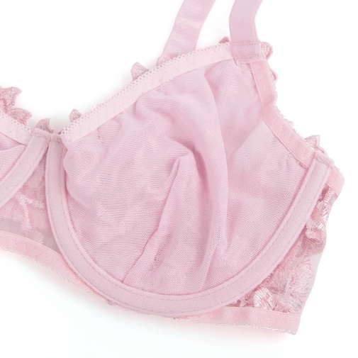Ohyeah - Floral Bra Set - Pink - M 照片