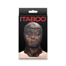 NS Novelties - Taboo Lace Hood - Black photo