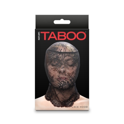 NS Novelties - Taboo 蕾丝兜帽 - 黑色 照片