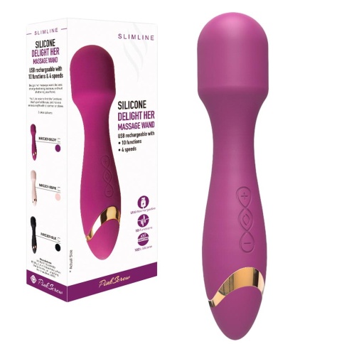 Erokay - Delight Her Wand Massager - Burgundy 照片