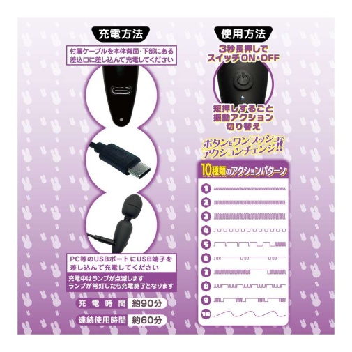 T-Best - Super Orgasm Mini Massager - Black photo