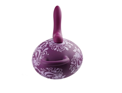 Bouncy Bliss - Classic Vibro Grinder Pillow - Purple photo