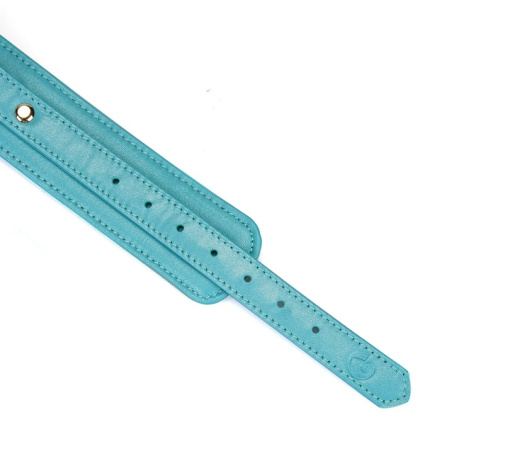 Liebe Seele - Lamb Leather Ankle Cuffs - Blue 照片