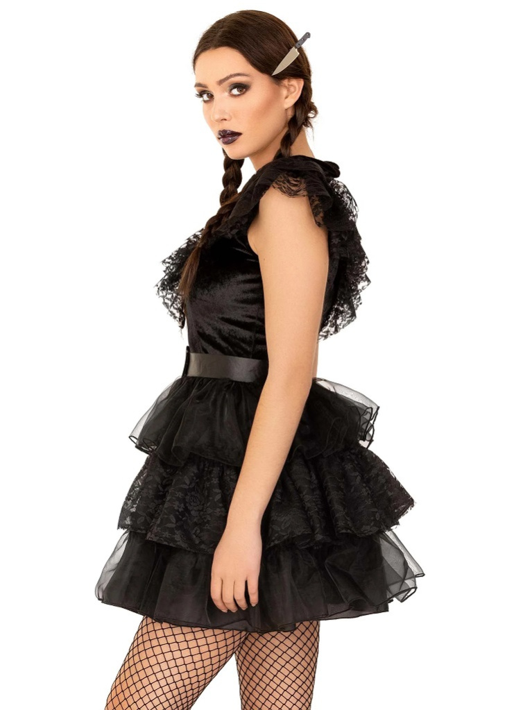 Leg Avenue - Raving Rebel Costume - Black - XS photo