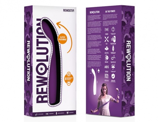 Rewolution - Rewostim 可調節角度震動棒 - 紫色 照片