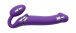 Strap-On-Me - 遥控震动免束带穿戴式仿真阳具 中码 - 紫色 照片-4