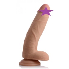 USA Cocks - 9″ Ameriskin Dual Density Dildo - Flesh photo