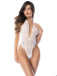 Mapale - 80016 Lace Teddy w Cuffs - White - L/XL 照片-6