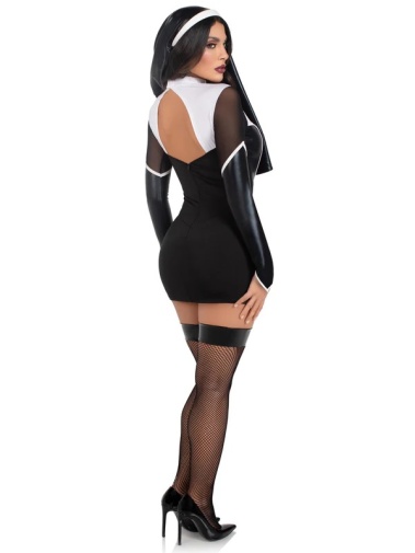 Leg Avenue - Holy Hottie Nun Costume - Black - S photo