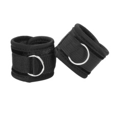 Ouch - Velvet Ankle Cuffs - Black photo