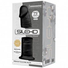 Silexpan - 7.5" 双密度高级矽胶假阳具 - 黑色 照片