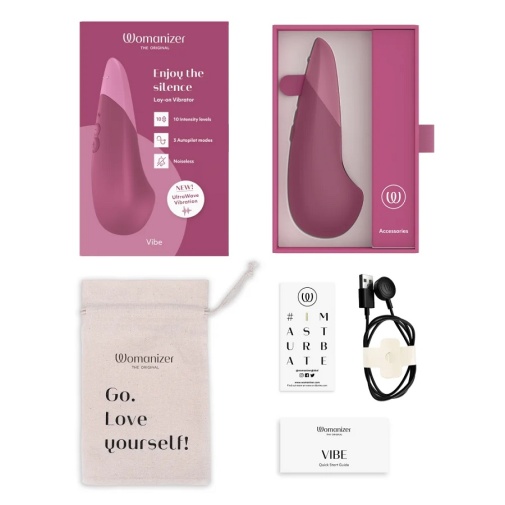 Womanizer - Vibe UltraWave Clitoral Vibrator - Dusky Pink 照片