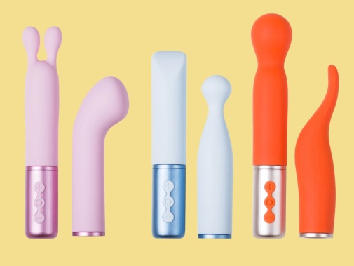 Honey Play Box - Interchangeable Heads Vibrator - Pink 照片