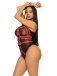 Leg Avenue - Filthy Gorgeous Harness Teddy - Red - S photo-6