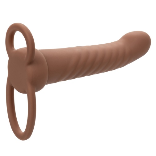 CEN - Maxx Ribbed Vibro Dual Penetrator - Brown photo