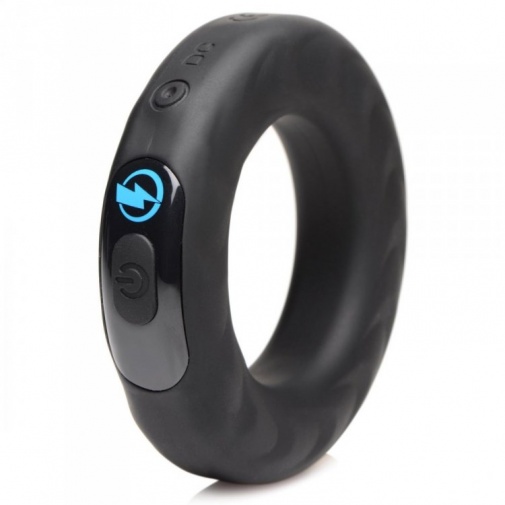 Zeus Electrosex - Vibro & E-Stim Cock Ring - Black photo