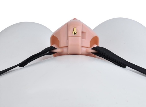 FAAK - Clitoris Chastity Cage w Belt & Plug - Skin 照片