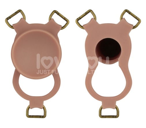 Lovetoy - Ingen 空心穿戴式 10'' 假阳具套装 加细码至中码 - 肉色 照片