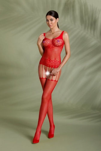 Passion - Eco Bodystocking BS001 - Red photo