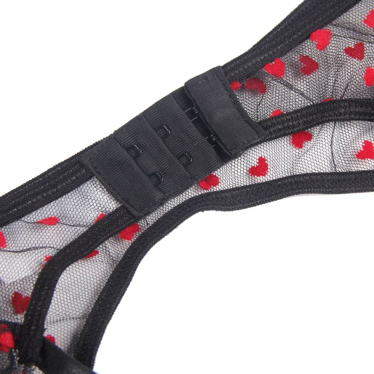 Ohyeah - Heart Open Cup Set - Black - M photo