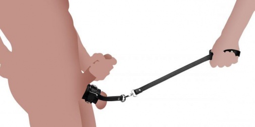 Strict - Ball Stretcher With Leash - Black photo