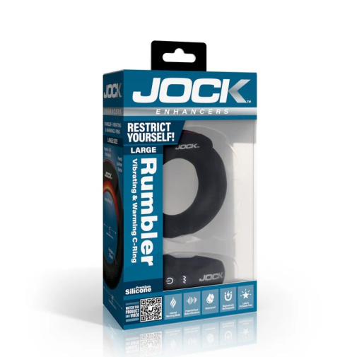 Jock - Rumbler L Vibro Warming C-Ring - Black photo