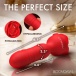 Bloomgasm - Rose Delight Thrusting Vibrator - Red 照片-8